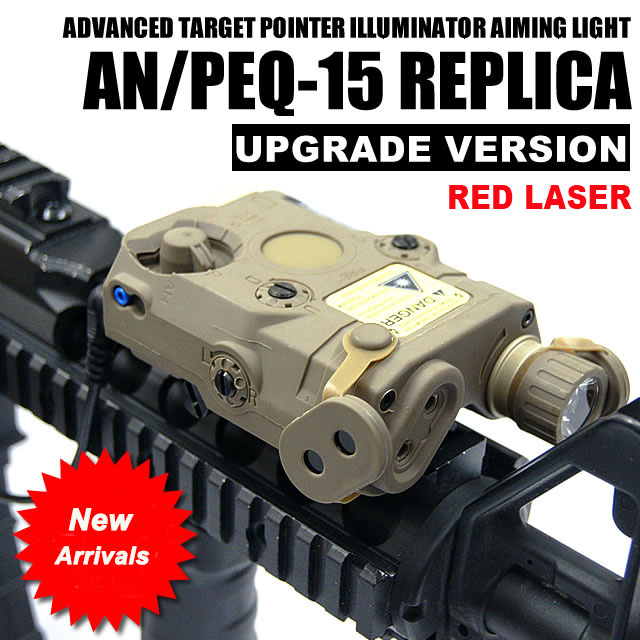 AN/PEQ-15 Red Laser w/ White LED Flashlight Torch IR illuminator